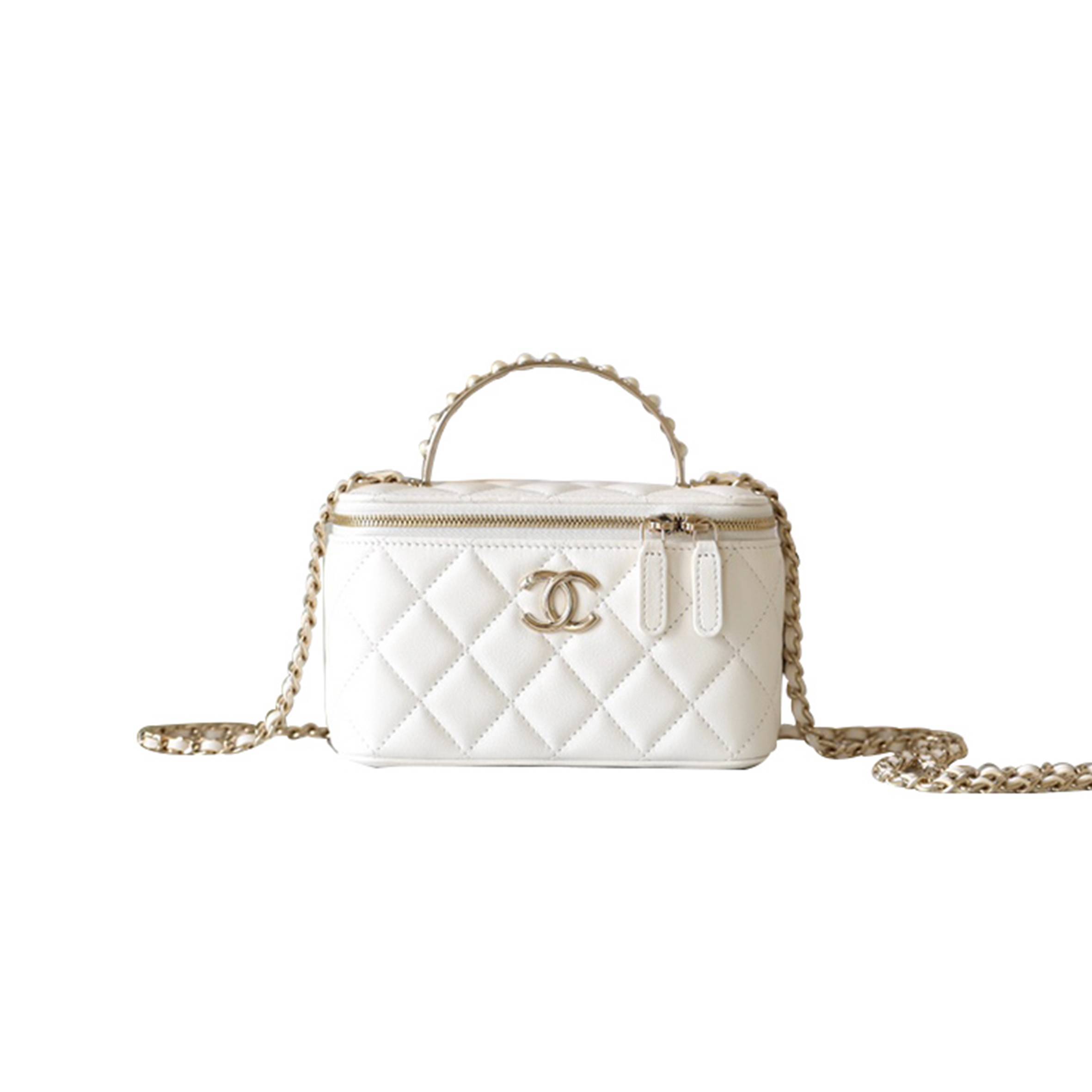 Ch*el master chain 24s white clutch bag ap3956  (17*9.5*7.8cm)